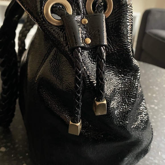 Michael Kors Black Patent Leather Bag - Picture 10 of 15